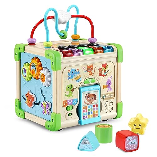 LeapFrog Musical Light-Up Wooden Activity Cube Toy