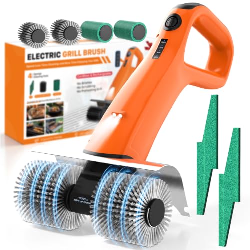 Bristle Free Electric BBQ Grill Cleaning Brush