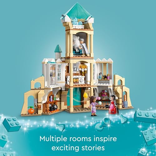 LEGO Disney Wish: King Magnifico’s Castle 43224 Building Toy Set, A Collectible Set for Kids Ages 7 and up to Play Out Favorite Scenes from The Disney Movie, Inspire Pretend Play Within The Palace