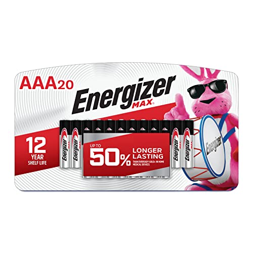 20 Pack Energizer AAA Alkaline Batteries MAX