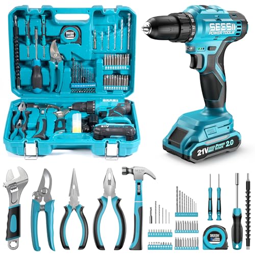 190 Piece 21V Cordless Drill Tool Kit