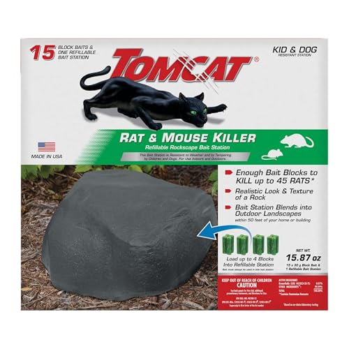 Tomcat Refillable Outdoor Rat and Mouse Bait Station