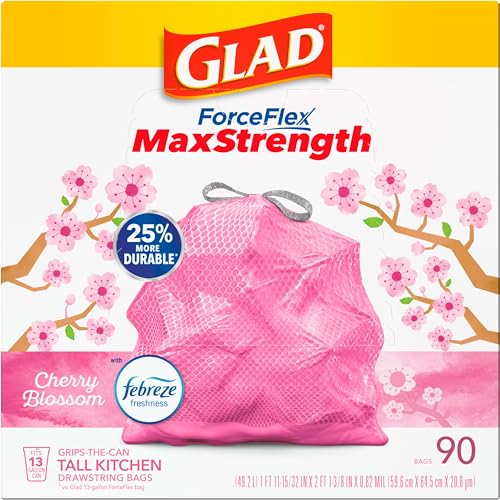 90 Count Glad ForceFlex Tall Kitchen Trash Bags