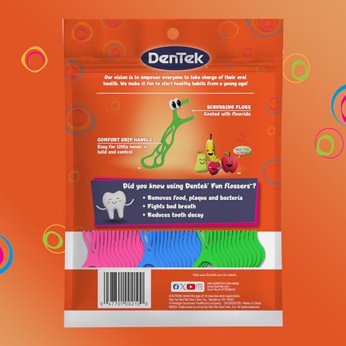 DenTek Kids Fun Flossers, 75 Count Pack