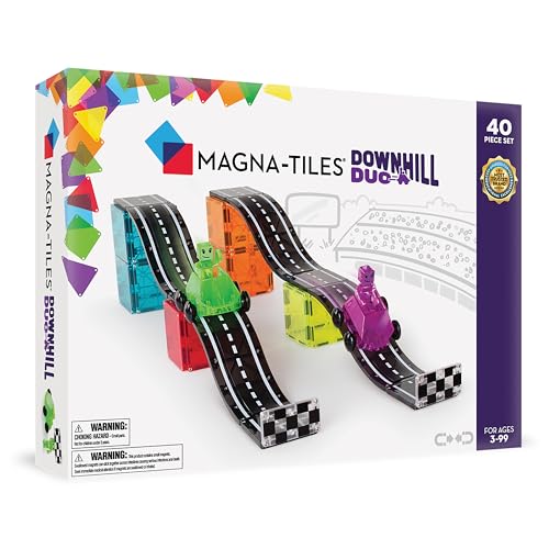 40 Piece MAGNA-TILES Downhill Duo Magnetic Building Set