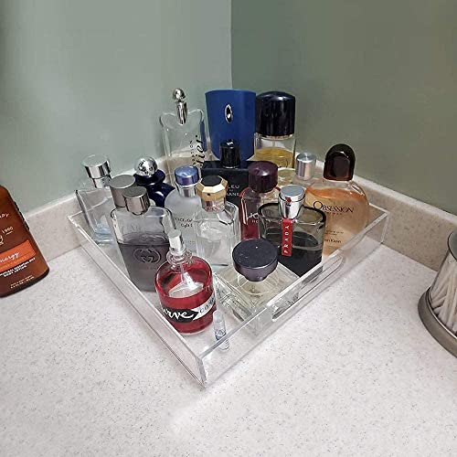 Waterproof Acrylic Vanity Tray with Handles