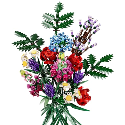 1000 Piece Flower Bouquet Building Kit for Adults