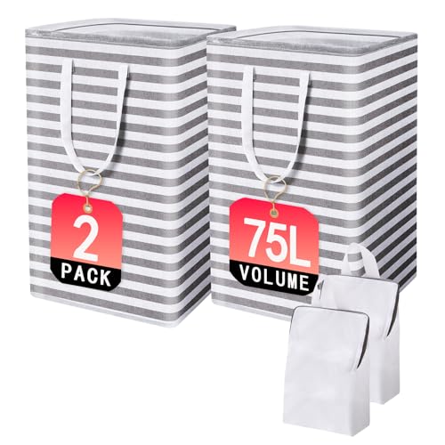 Collapsible Large Laundry Hamper Basket with Handles