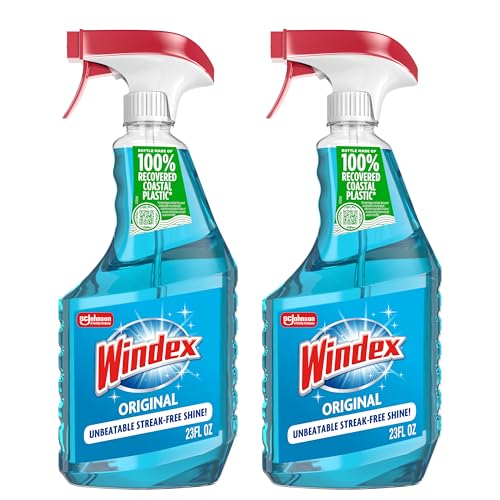 2 Pack Windex Glass and Window Cleaner Spray Bottles