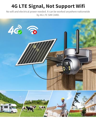 4G LTE Security Camera with 128G Memory Card