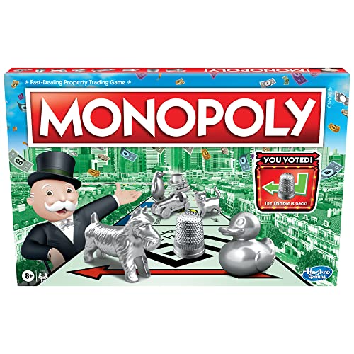 Monopoly Token Vote Edition Family Board Game, 8 Tokens