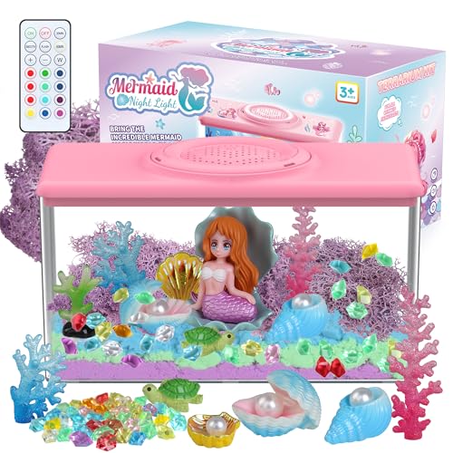 Mermaid Terrarium Craft Kit with LED Night Light