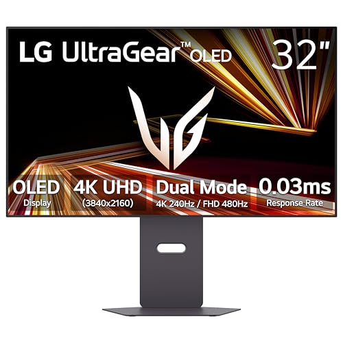 LG 32-Inch 4K 240Hz OLED Gaming Monitor