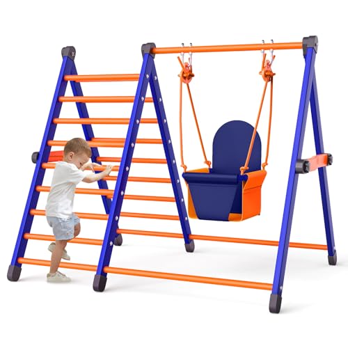 Toddler Climbing Toy and Swing Set Indoor Outdoor