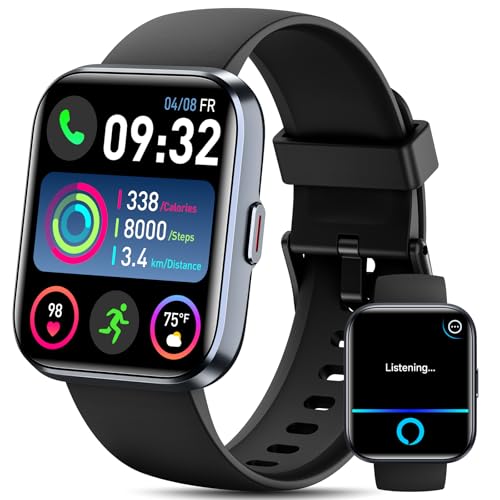 Bluetooth Smartwatch with Alexa, Calls, Fitness Tracking