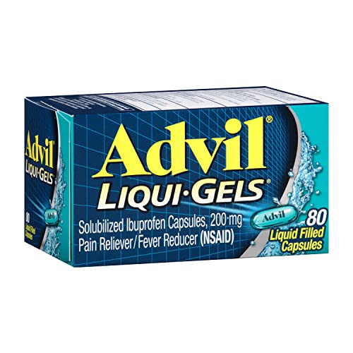 80 Count Advil Liqui-Gels Ibuprofen Capsules