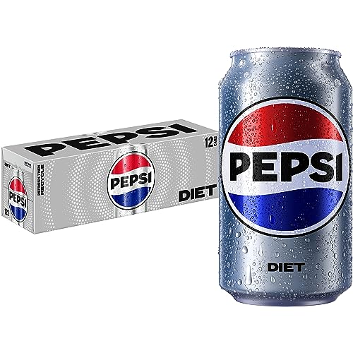 12 Pack Pepsi Diet Cola Soda Cans
