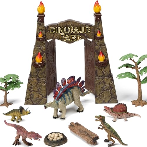 Large Dinosaur Park Gate Egg Nest Playset for Kids