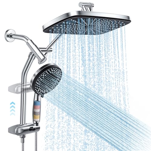 12-Inch High Pressure Rain Shower Head and Handheld