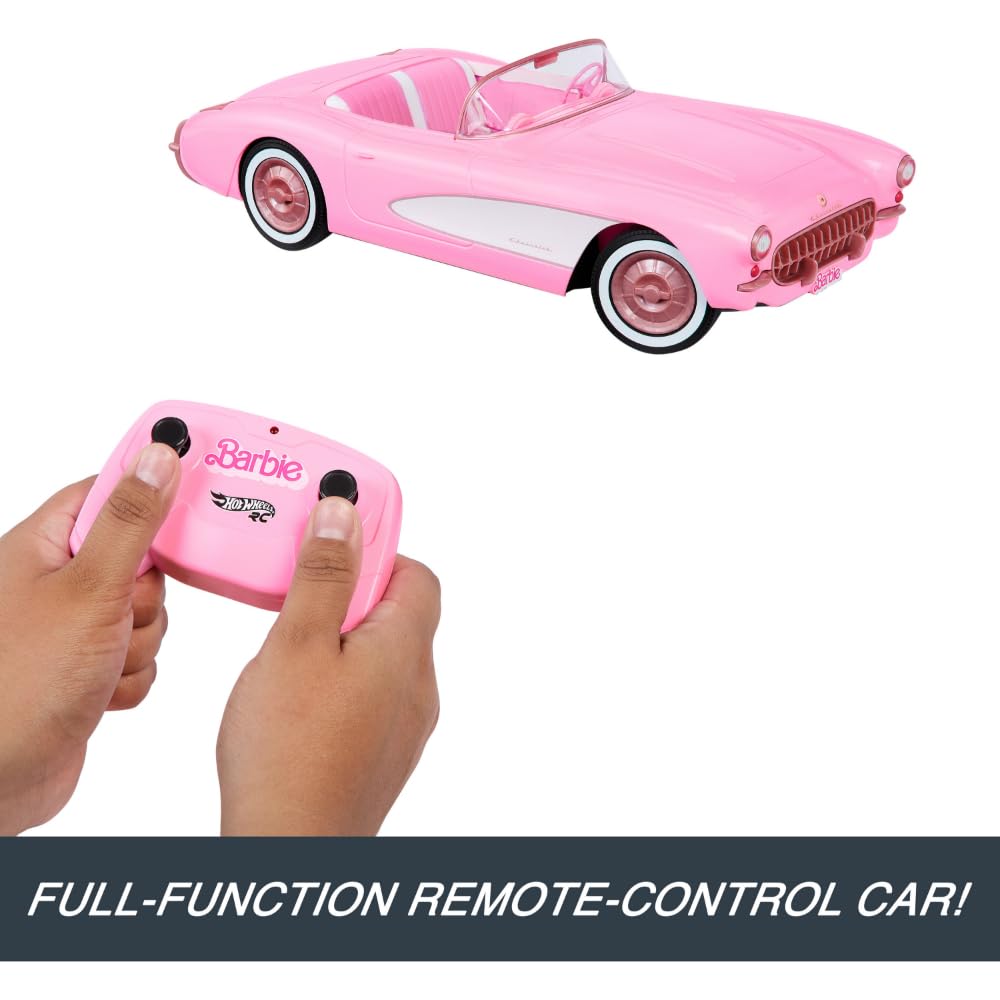 Hot Wheels RC Corvette Toy Car for 2 Dolls