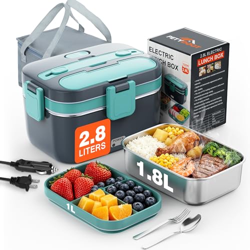 2.8L Electric Heated Lunch Box 100W Portable Warmer
