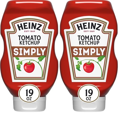 2 Pack HEINZ Simply Tomato Ketchup 19oz Bottles