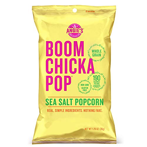 12 Pack BOOMCHICKAPOP Sea Salt Popcorn Bags