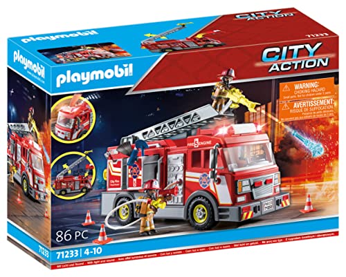 Playmobil Fire Truck Playset with Figures and Accessories