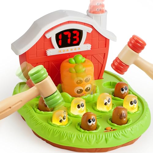 Interactive Light-Up Whack a Mole Learning Toy