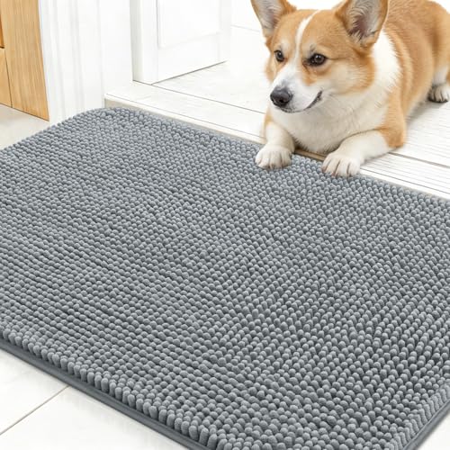 Super Absorbent Chenille Dog Door Mat