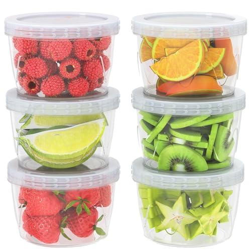 6 Pack 17oz Freezer Safe Food Storage Containers