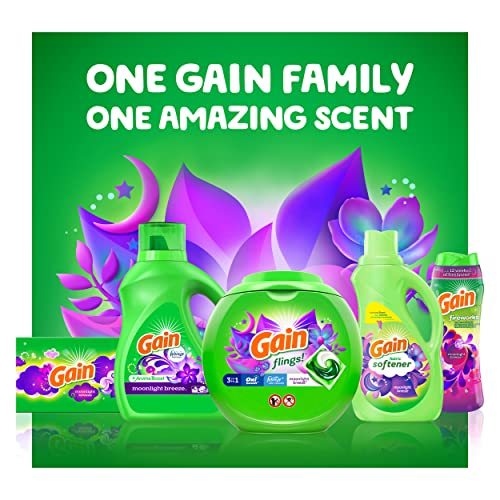 Gain Fireworks Laundry Scent Booster Beads for Washer, Moonlight Breeze, 20.1 oz