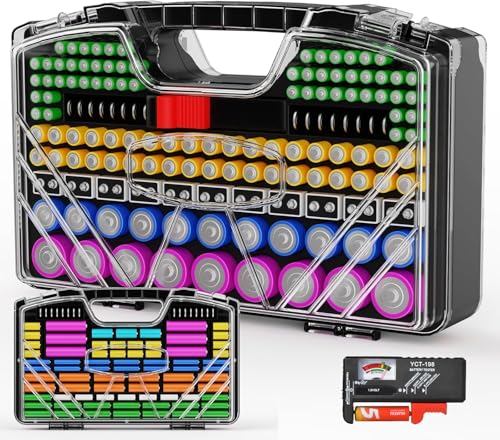 285 Slot Battery Organizer Case with Tester