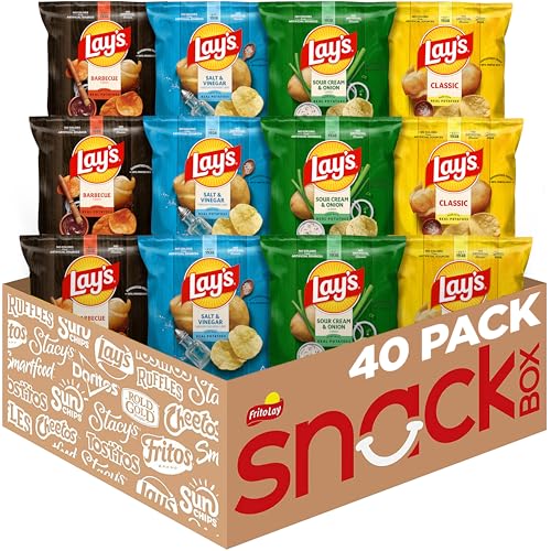 40 Pack Lay's Potato Chips Variety Single Serve (Star-K-OU)