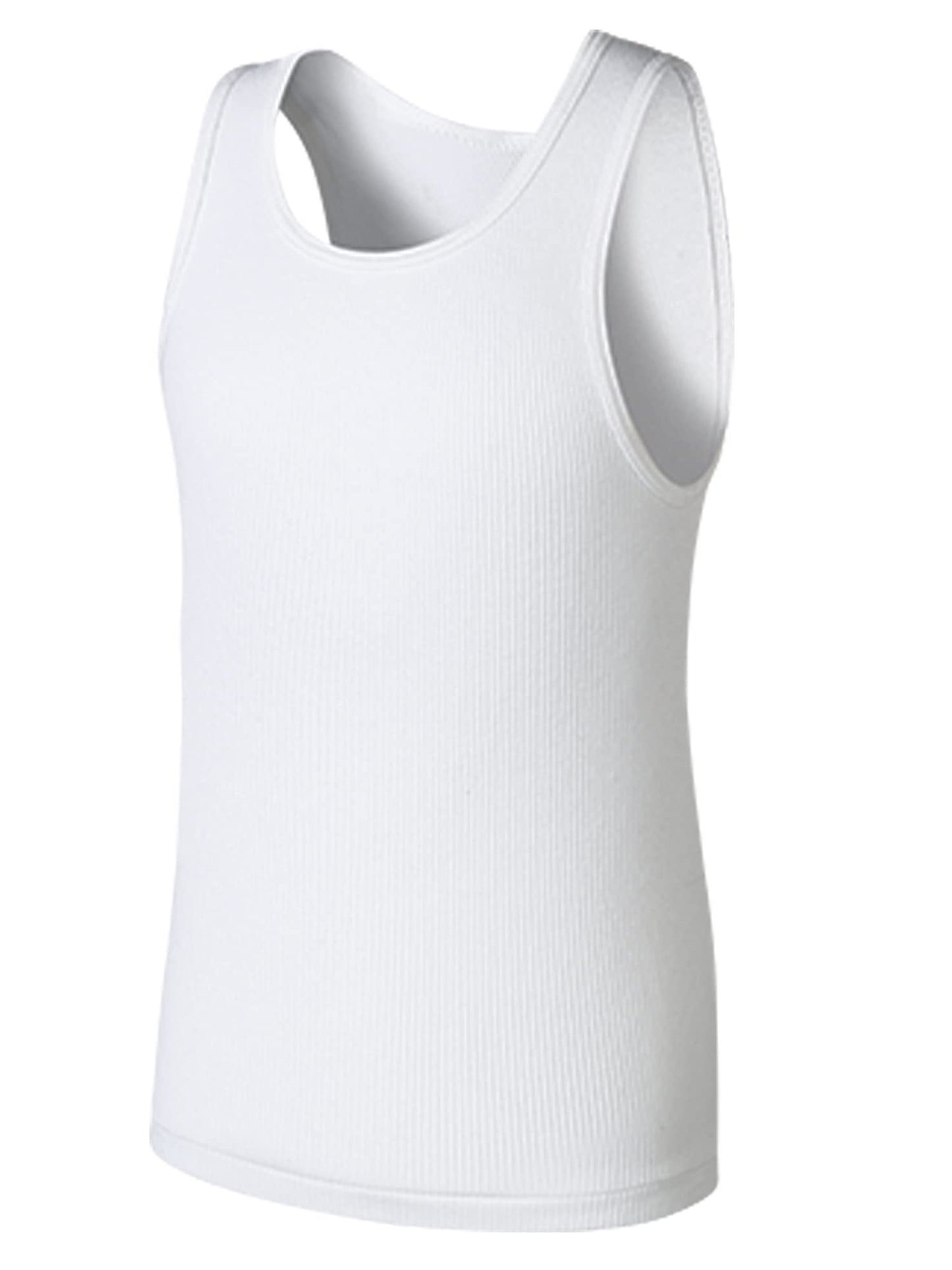 Hanes EcoSmart Boys' Tank Tops, Boys' Tank Shirts, White Tank Tops for Boys, Boys' Workout Tank Tops, (Pack of 5)