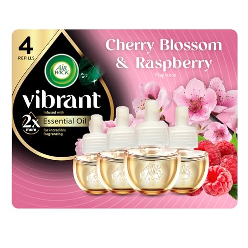 4 Pack Air Wick Vibrant Scented Oil Refills