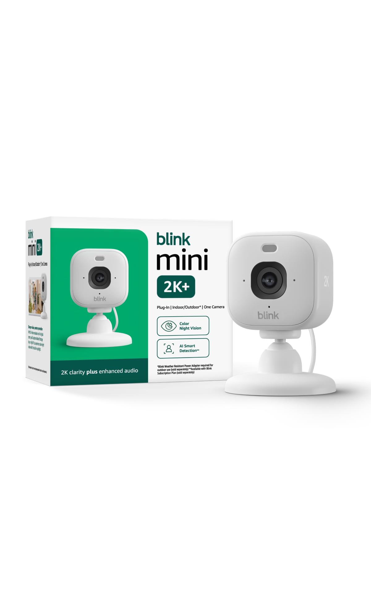 Blink Mini 2K Indoor Plug-in Security Camera