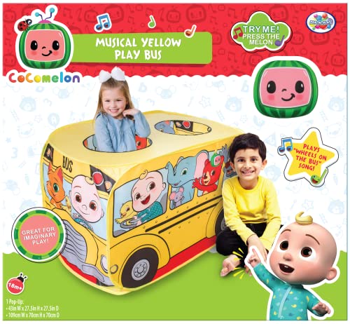 Cocomelon Musical School Bus Pop Up Tent