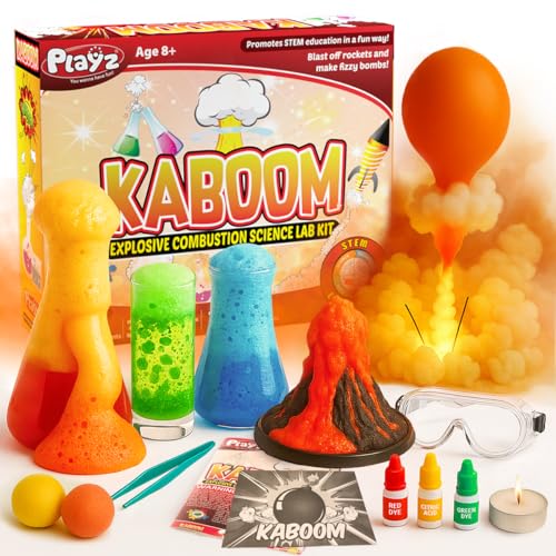 Playz Kaboom Explosive Science Experiments Kit for Kids