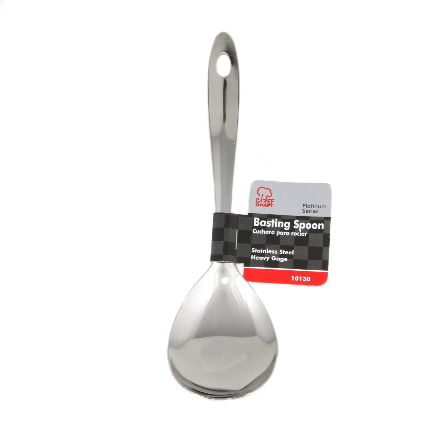 Chef Craft Stainless Steel Serving Spoon, 9.5 Inch
