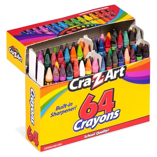 Cra-Z-Art 64 Assorted Crayons Pack of 4