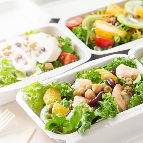 Freshware Biodegradable Clamshell Food Containers 50-Pack