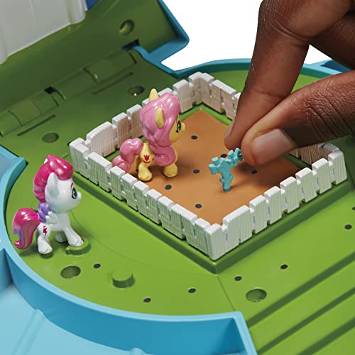 My Little Pony Mini World Magic Epic Crystal Brighthouse Toy, Buildable Playset with 5 Collectible Figures, for Kids Ages 5 and Up