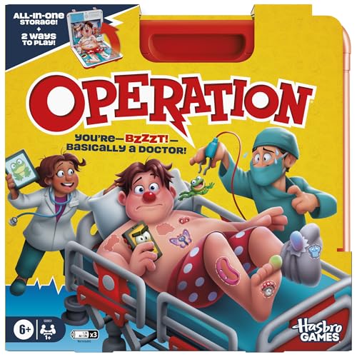 Hasbro Gaming Operation Electronic Board Game for Kids