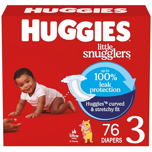 76 Count Huggies Little Snugglers Baby Diapers