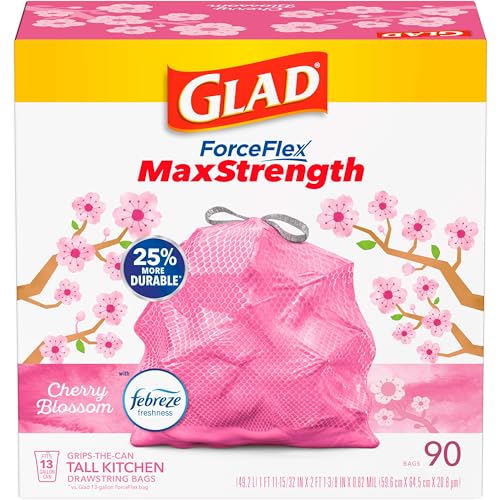 90 Count Glad ForceFlex Tall Kitchen Trash Bags