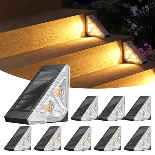8 Pack Solar LED Outdoor Step Lights