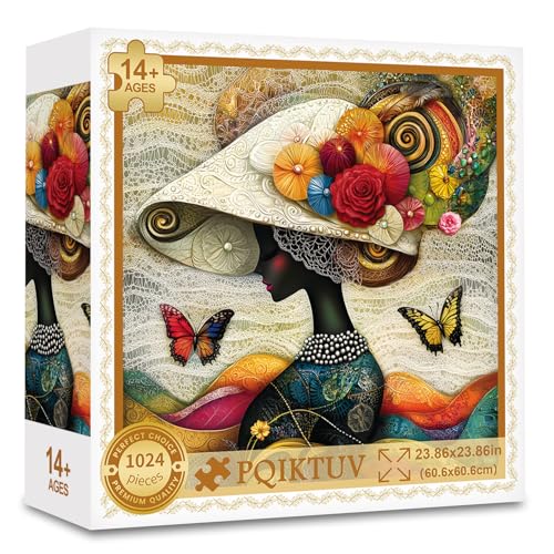 1024 Piece Floral Lady Art Jigsaw Puzzle