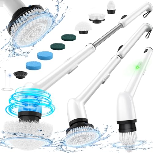 Electric Spin Scrubber, Waterproof Bathroom Cleaning Brush