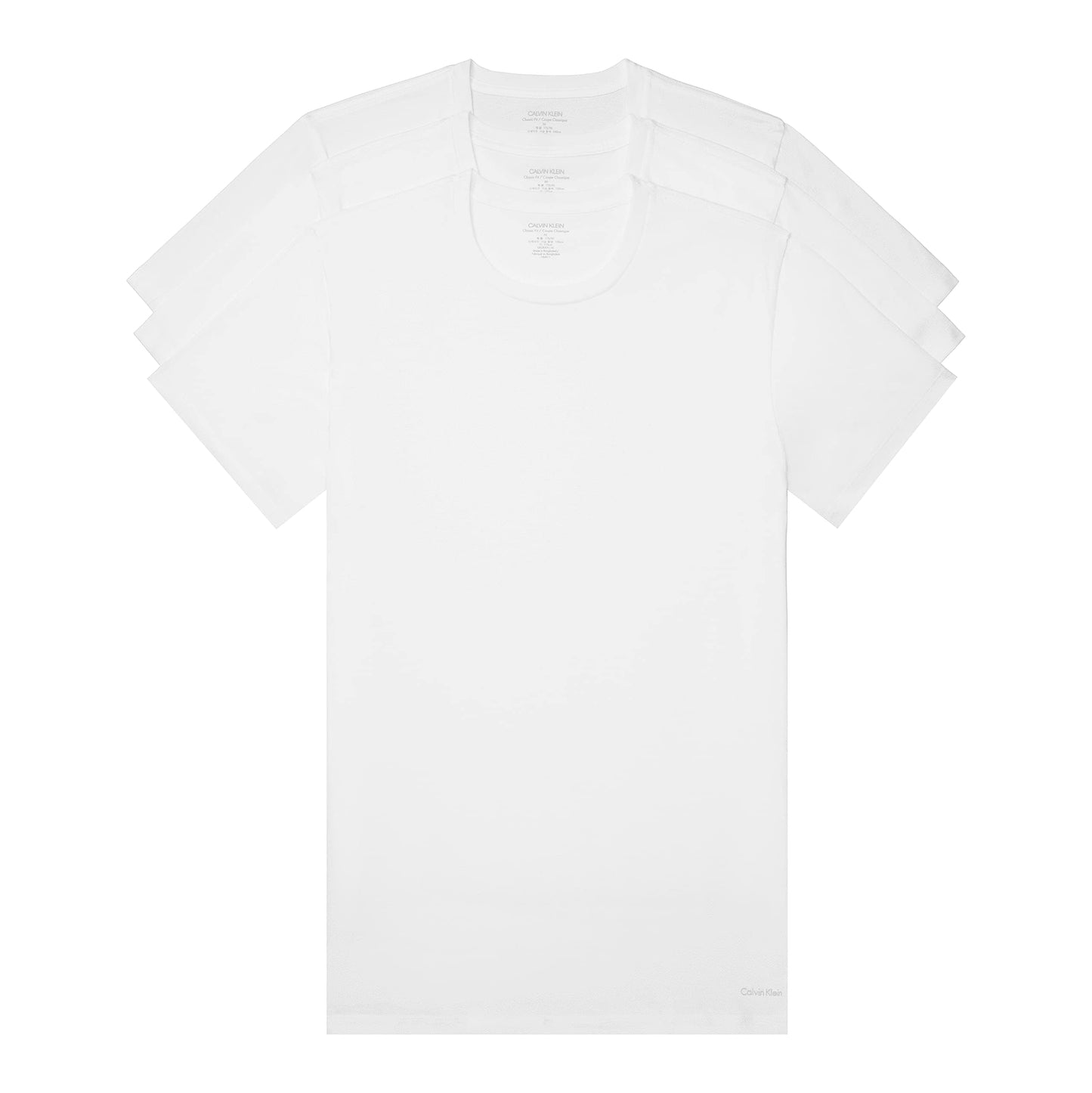 3-Pack Calvin Klein Cotton Crewneck Undershirts
